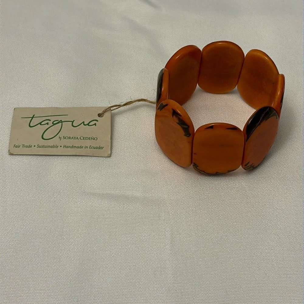Tagua By Soraya Cedeño Bracelet Orange